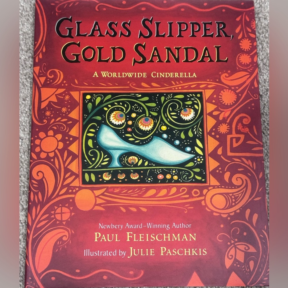 Glass Slipper Gold Sandal By Paul Fleischman